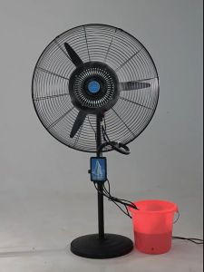 Industrial Electric Fan With Spray System Cooling Fan Large Air conditioning Fan 19/25/30INCH Heavy Duty Stand fan 220V Portable Waterproof Fan Misting Pedestal Cooling Fan