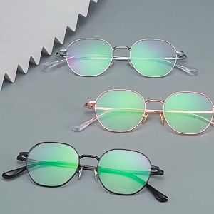 Korean Version of Myopia Glasses Womens Anti-blue Light Graded Glasses for Nearsighted High-value Plain Face Glasses