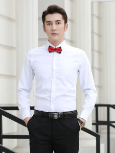 KXRX | White Formal Suit with Suspenders and Long Sleeve Shirt for Men Large Size