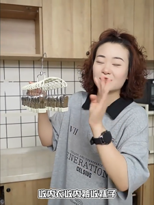 คลิปทำความสะอาดชั้นวางสแตนเลส 20 คลิป ที่แขวนถุงเท้าหลายคลิป และชุดชั้นในทำงานหลายฟังก์ชั่นชั้นวางแห้งทนสนิม