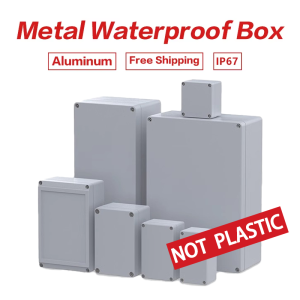 IP67 Waterproof Metal Box Outdoor High Temperature Resistant Cast Aluminum Box Factory Installation Hole Electrical Junction Box