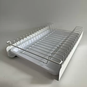 Monqiqi Home ชั้นวางจาน ชั้นวางจานดึงออก ชั้นวางจานแบบลิ้นชักพร้อมรางเลื่อน ชั้นวางของในครัว กล่องเก็บช้อนส้อม เหมาะสำหรับตู้