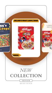 Kelloggs Froot Loops Box Kecil Sereal Sarapan Gandum Rasa Buah Bentuk Cincin