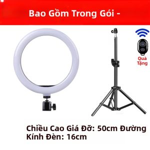 Đèn LED Selfie 12 Inch Có Điều Khiển Từ Xa Chân Đế Tripod 50cm Dành Cho Điện Thoại Quay Video Trang Điểm Chụp Ảnh Đèn Bổ Sung Ánh Sáng