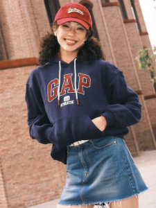 Gap | Spring Fleece Hooded Sweatshirt with Logo