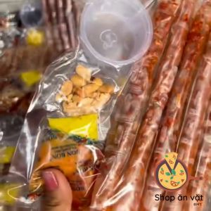 Bánh tráng cuộn ống chấm size mini bánh tráng ống chấm bơ đậu phộng ớt cay - 04100221