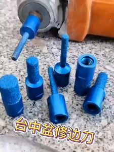 Milling Cutter For Angle Grinder Diamond Particles Milling Cutter For Stone Drilling and Grinding Edges M10 Thread 5/10/15mm Finger Bit