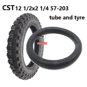 CST12 Inch Tire 12 1/2x2 1/4 57-203 for Gas Electric Scooters / E-Bike / Bicycle Tyre 12 1/2X2 1/4 Wheel Tyre & Inner Tube