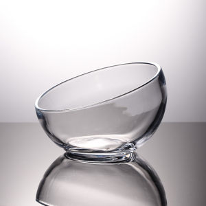 Modern Minimalist Crystal Glass Fruit Bowl Transparent Luxury Sensation Salad Dish Home Living Room Dining Utensils