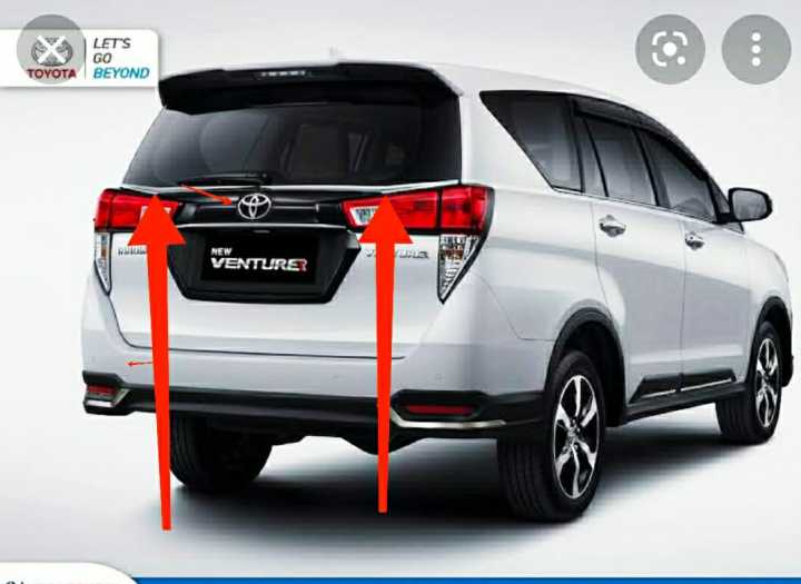 Lis Chrome Kaca Pintu Bagasi Innova Reborn Venturer ( P5405-OKA03 ...