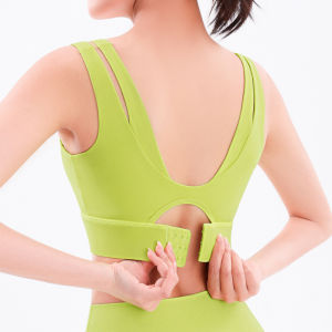 High intensity sports bra womens large package shock-absorbing collection accessory breast fake two-piece fitness bra beautiful back yoga suit vest