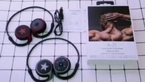 Tai nghe Bluetooth A23 chụp tai mẫu mới pin trâu micro tích hợp thiết kế nhỏ gọn đeo không nóng.