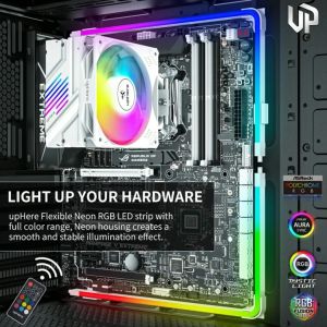 Uphere Flexible Neon ARGB Led Strip 5V 3Pin Aura Sync TV PC Computer Light Bar RF40-2 LS40-2