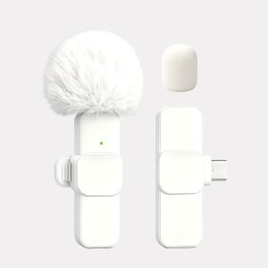 Wireless Lapel Microphone Type-C Interface Noise Reduction Plug and Play Suitable for Video Recording Interviews Live Stre