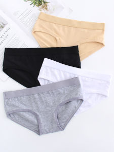 Fashion Sports Basic Briefs Womens Neutral Wide-Brimmed Hip Womens Underwear Plus Size Pure Cotton Student