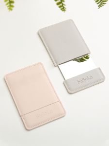 FaSoLa Portable Makeup Mirror High Definition Stainless Steel Folding Womens Compact Desktop Cosmetic Mirror for Dormitory