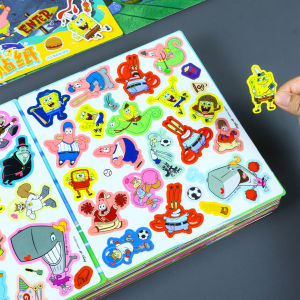 Sách Dán Gel SpongeBob Cho Trẻ Em Sách Yên Tĩnh Giáo Dục Cho Trẻ Từ 3-6 Tuổi Đồ Chơi Giáo Dục Cho Bé Trai Và Bé Gái