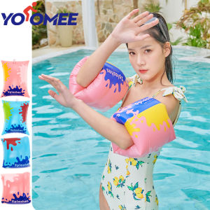 Yoomee Adults Kids Swimming Ring Arm Pool Float Inflatable Arm Ring Swimming Circle Safety Training Toys Pool Toy