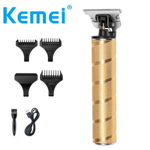 Kemei KM-T9 Electric Clipper Barber Shop Hair Trimmer Rechargeable Cordless Hair Cutter 0mm Baldheaded Men Hair Cutting Machine