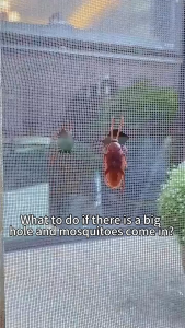 Black Hardware Mosquito Net Window Fabric Tape Waterproof 防蚊网 Strong Fiberglass Mesh Fiber Tape Jaring Nyamuk Opp Tape