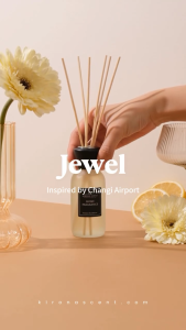 [KIRONA SCENT] Jewel Changi Inspired Reed Diffuser | Spa White 110ml | Luxury Hotel Mall Fragrances
