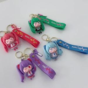 Bandai | Mô Hình Móc Khóa Hatsune Miku Màu Hồng Bằng PVC Đồ Chơi Nhân Vật Hoạt Hình Nhạc Điện Tử Ca Sĩ Ảo Dành Cho Bé Gái.