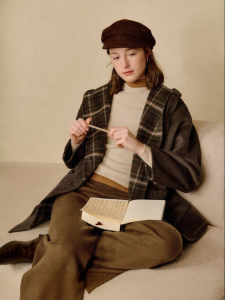 INMAN | Áo Khoác Hooded Đảo Mặt Vintage Plaid