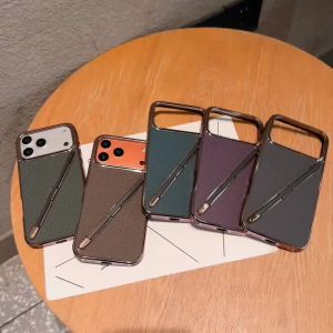 Ốp Điện Thoại iPhone 17 Pro Max 1513 14 16 Pro Max 17 Pro Chất Liệu TPU Mềm Vân Sợi Carbon Tương Thích Với Bút Cảm Ứng