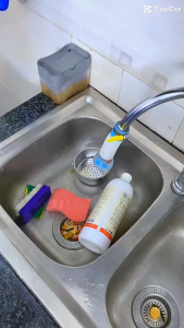 Khay Dán Có Thanh Treo Khăn Đa Năng AD1 - Kệ Đựng Đồ Rửa Chén Có Thanh Treo Khay Decor Nhà Đẹp Tiện Dụng Đa Năng - dutha