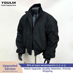 YOULIN | Fall and Spring American High-street Short Clean-fit Pilot Jacket