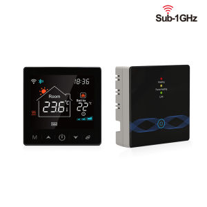 Bộ Điều Chỉnh Nhiệt Độ Không Dây WiFi Tuya RF433 Bộ Điều Khiển Nhiệt Độ Thông Minh Cho Nồi Hơi Gas & Hệ Thống Sưởi Sàn Tương Thích Với Alexa Google Home