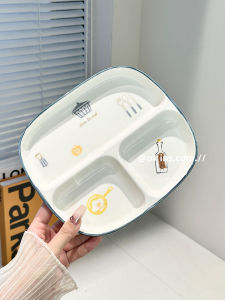 Bát Sứ Chia Ba Ngăn Dùng Cho Trẻ Em Người Lớn Giảm Béo Dùng Trong Gia Đình Đồ Dùng Ăn Uống Đồ Dùng Ăn Uống Bằng Sứ Đồ Dùng Ăn Uống