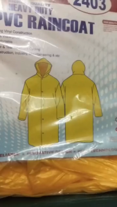 SAFEGEAR Rain Coat (EVA) – Yellow | Lightweight Waterproof Protection