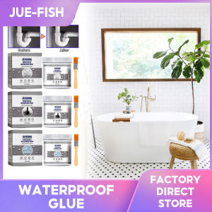Jaysuing กาวกันน้ำอเนกประสงค์กระเบื้องผนังห้องน้ำห้องครัวเคลือบป้องกันน้ำรั่วซึมกำแพงกระเบื้องหน้าต่างงัวมีเสถียรภาพในการซ่อมแซมสีกันน้ำฟิล์มป้องกันการรั่วไหลเคลือบฟิล์มสีห้องน้ำ (100กรัม)