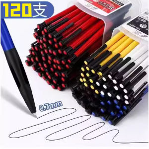 Free Horse round Pen Traditional Press Type Office Use Red Ink Blue Color Old Fashioned Atoms Pen Business Supplies Stationery