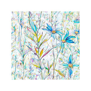 fancy fix | Privacy Window Sticker Film Daisy Design Retro Glass