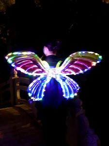 LED Foil Balon Sayap Kupu-Kupu Balon Party Decor Dress Up Ballon Angel Wing - Butterfly Dengan Lampu LEd