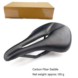 Carbon Bike Saddle Comfortable Bicycle Soft Saddle Road Training Bike Saddle Ultra-Light Cycling Saddle for MTB Racing Bicycle