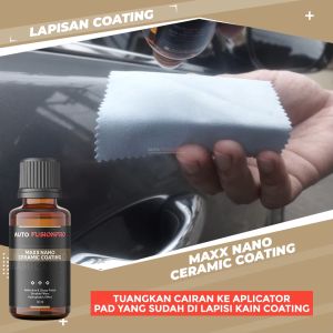Maxx Nano Ceramic Coating - 9H Efek Daun Talas Pengkilap Body Dan Paint Protection Mobil & Motor By AUTO FUSIONPRO