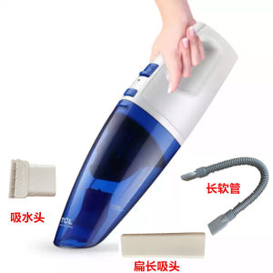 Portable Mini Wireless Vacuum Cleaner for Home and Car Use with Strong Suction Wet and Dry Function Water Absortion Anti-Entanglement