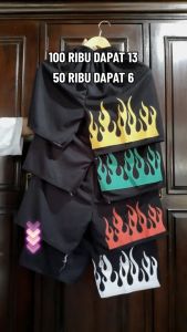 Celana Boxer Pria Motif Api / Celana Motif Api / Celana Olahraga Terlaris