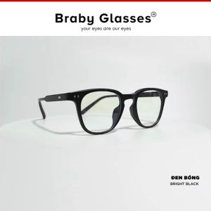 Gọng kính cận da beo Braby Glasses chất liệu nhựa Injection mắt vuông kiểu dáng basic trẻ trung 1 màu MK25