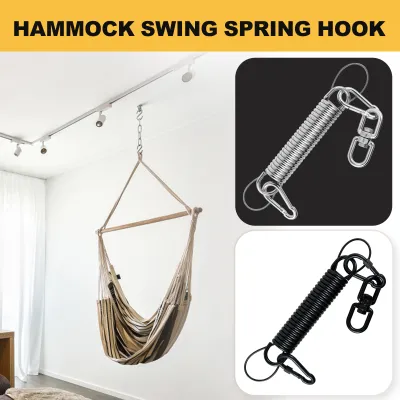 Hammock Hanging Spring Technical Carbon Steel Swing Spring Hanger with Steel Wire Double Protection load capacity 120kg/265lbs