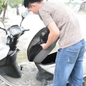 TWC Motorcycle Seat Cover Net Jaring Universal Jaring Motorbike Seat Cover L XL XXL 3XL RS150 Y150 LC135 EX5 Dream Vario