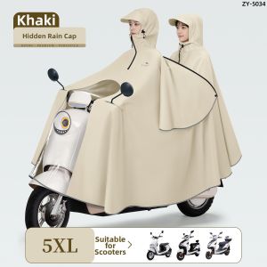 ZHENGYU | Heavy Rain Protection Electric Bike Full Body Raincoat For Women