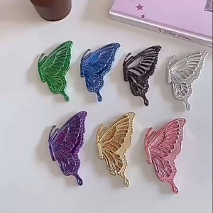 Holder HP Model Sayap Kupu - Kupu Dengan Glitter Dan Lapisan Electroplating