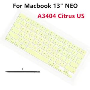 US English Citrus Keycap Set For Macbook Neo 13" A3404 Laptop Keyboard Full Keys Caps Replacement Repair Parts