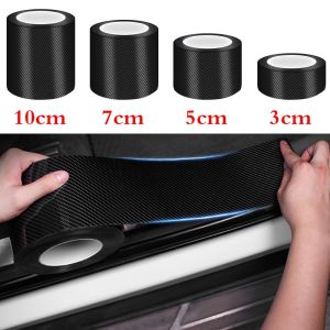 10M Carbon Fiber Car Sticker 5D Anti Scratch Tape Car Door Sill Side Mirror Protect Film for Motorcycle Auto