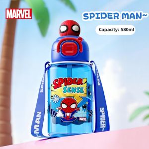Cartoon Portable Water Cup with Dual Drinking Options