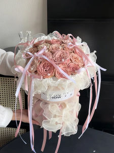 New Korean Style Quick Flower Bouquet Packaging Paper Integrated Shaping Sheet One Piece Flower Art Material Floral Design